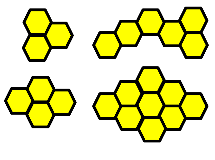 шестиугольники схема клумбы
